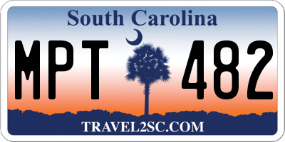 SC license plate MPT482