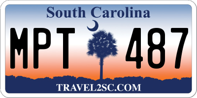 SC license plate MPT487