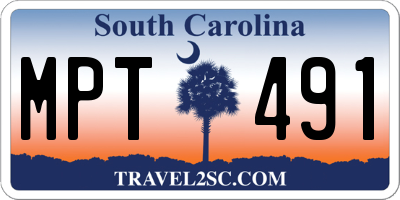 SC license plate MPT491