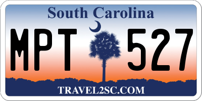 SC license plate MPT527
