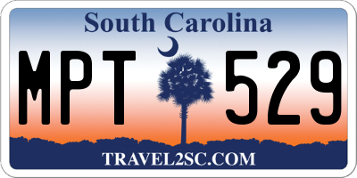 SC license plate MPT529