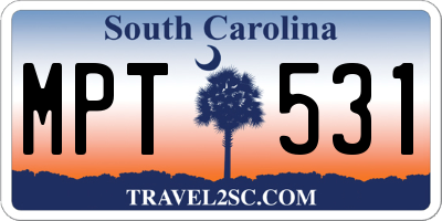 SC license plate MPT531