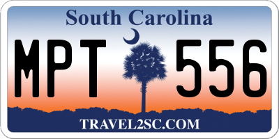 SC license plate MPT556