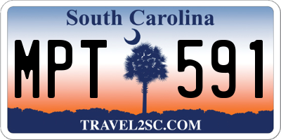 SC license plate MPT591