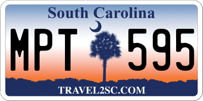 SC license plate MPT595