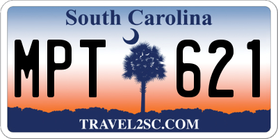 SC license plate MPT621