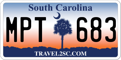 SC license plate MPT683