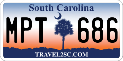 SC license plate MPT686