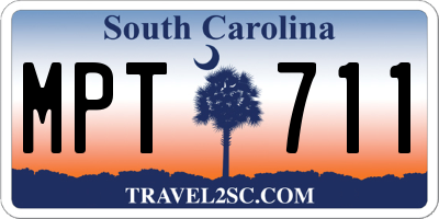 SC license plate MPT711