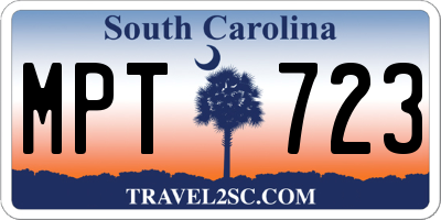 SC license plate MPT723