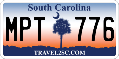 SC license plate MPT776