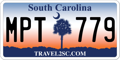 SC license plate MPT779