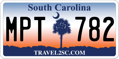 SC license plate MPT782