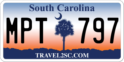 SC license plate MPT797