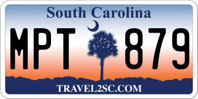 SC license plate MPT879