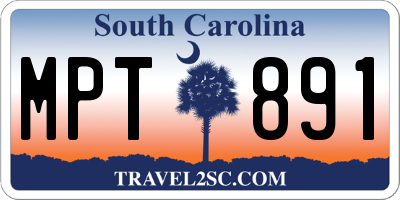 SC license plate MPT891