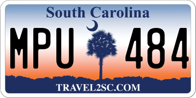 SC license plate MPU484