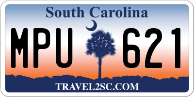 SC license plate MPU621