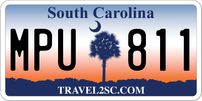SC license plate MPU811