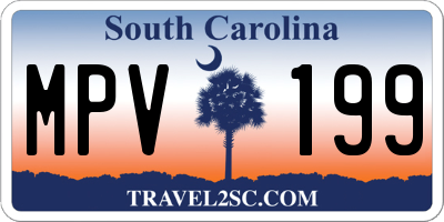 SC license plate MPV199