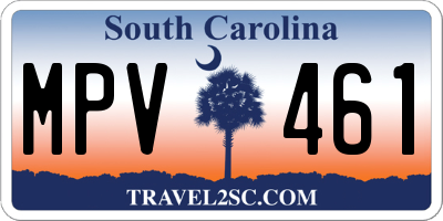 SC license plate MPV461