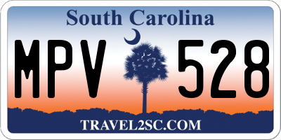 SC license plate MPV528