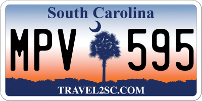SC license plate MPV595