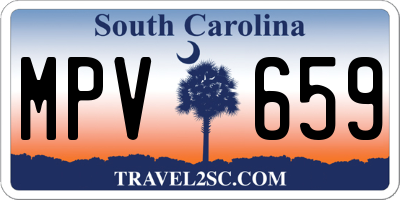 SC license plate MPV659
