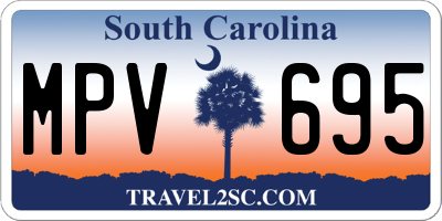 SC license plate MPV695