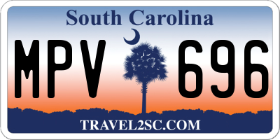 SC license plate MPV696