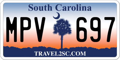 SC license plate MPV697