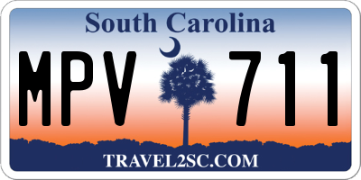 SC license plate MPV711
