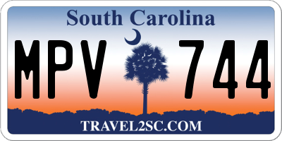 SC license plate MPV744