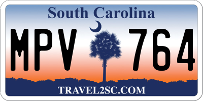 SC license plate MPV764