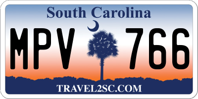 SC license plate MPV766