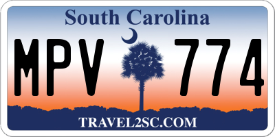 SC license plate MPV774
