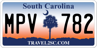 SC license plate MPV782