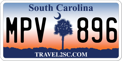 SC license plate MPV896