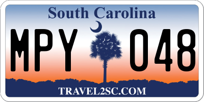 SC license plate MPY048