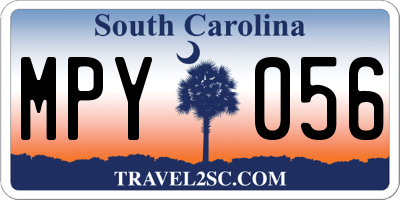 SC license plate MPY056