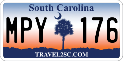 SC license plate MPY176