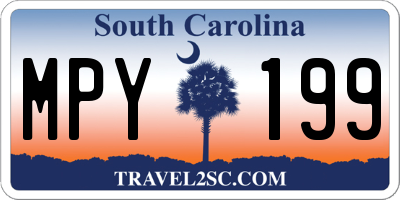 SC license plate MPY199