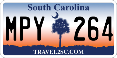 SC license plate MPY264