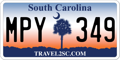 SC license plate MPY349