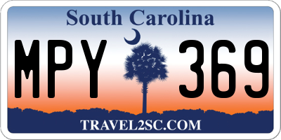 SC license plate MPY369