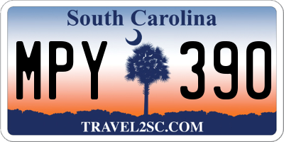 SC license plate MPY390
