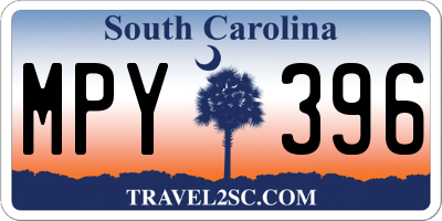 SC license plate MPY396