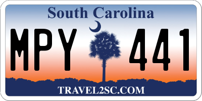 SC license plate MPY441