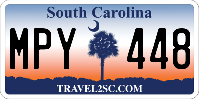 SC license plate MPY448