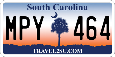 SC license plate MPY464